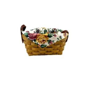 2005 Longaberger Horizon of Hope Basket w/Rose Liner 6.75"L x 3.75"W x 3.5"H